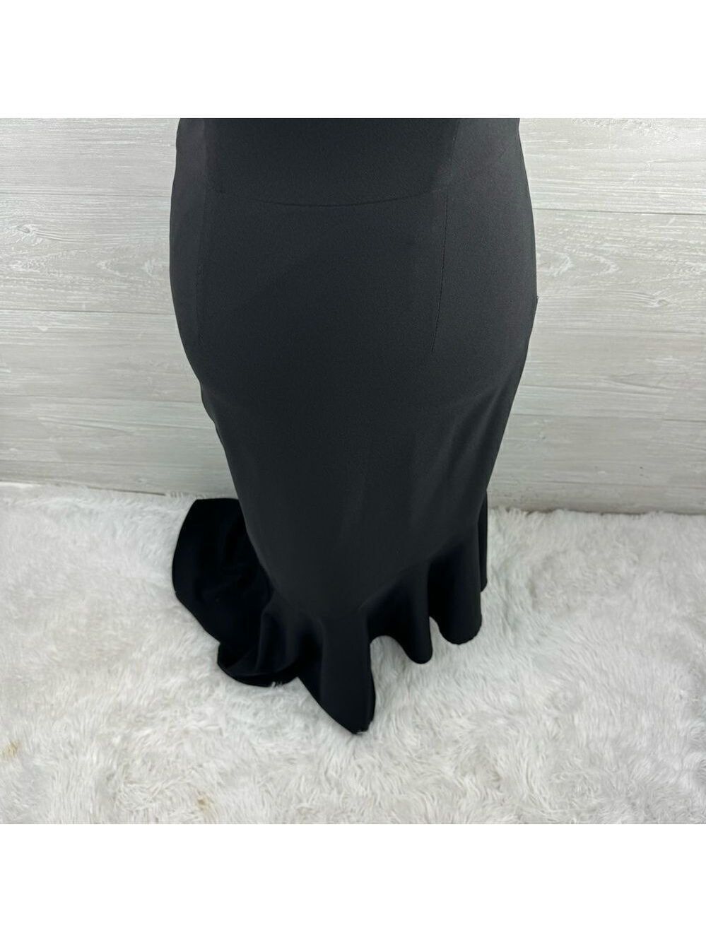 Anthropologie Hutch One Shoulder Asymmetrical Ruffle Hem Dress - Picture 5 of 9